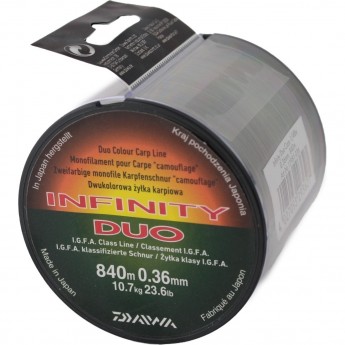 Леска DAIWA Infinity Duo Carp 840м 0,36мм Леска DAIWA Infinity Duo Carp 840м 0,36мм